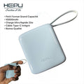 Hepu Mini Power Bank 10000mAh Charge Rapide 22W Hp-A08 Bleu Gris – Type-C Samsung Xiaomi Tecno Iphone 15 Etc