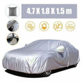 Housse De Voiture Universelle Imperméable Avec Réfléchissant  –  Couleur Argent