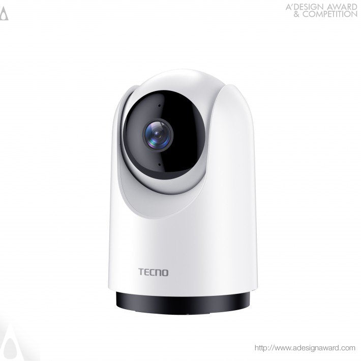 Caméra de sécurité Tecno 2K,WiFi intérieure avec vision nocturne, stockage cloud pour babyphone