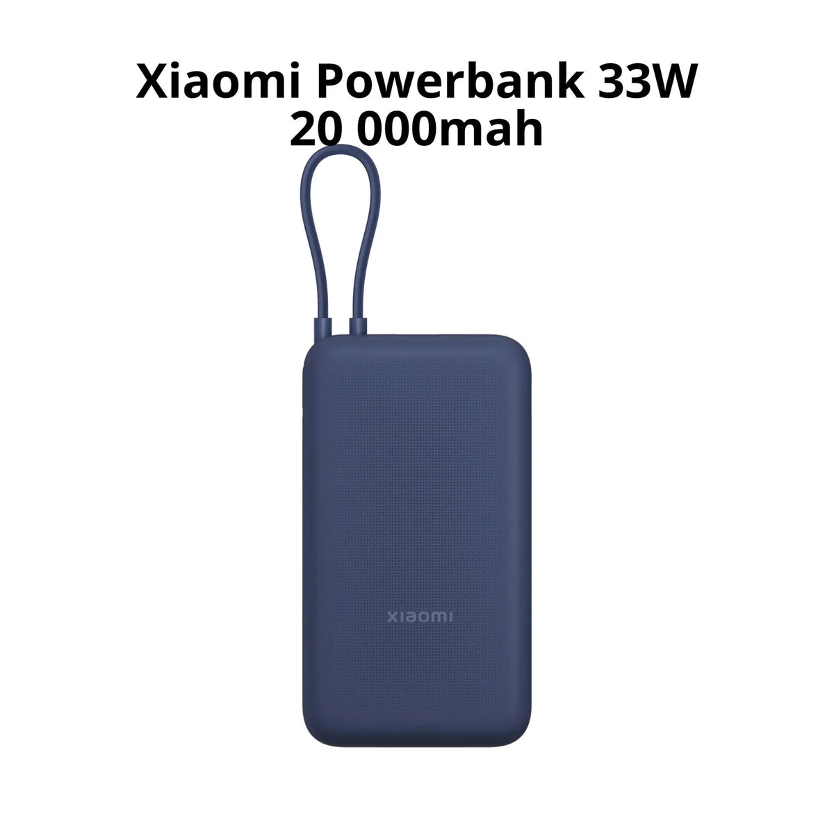 Mini Power Bank Xiaomi 33W – 20 000 mAh avec câble intégré