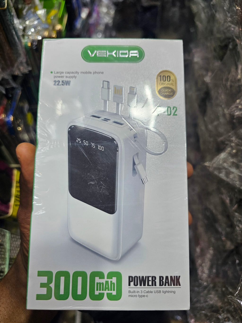 Power Bank VEKIDA 30 000mAh