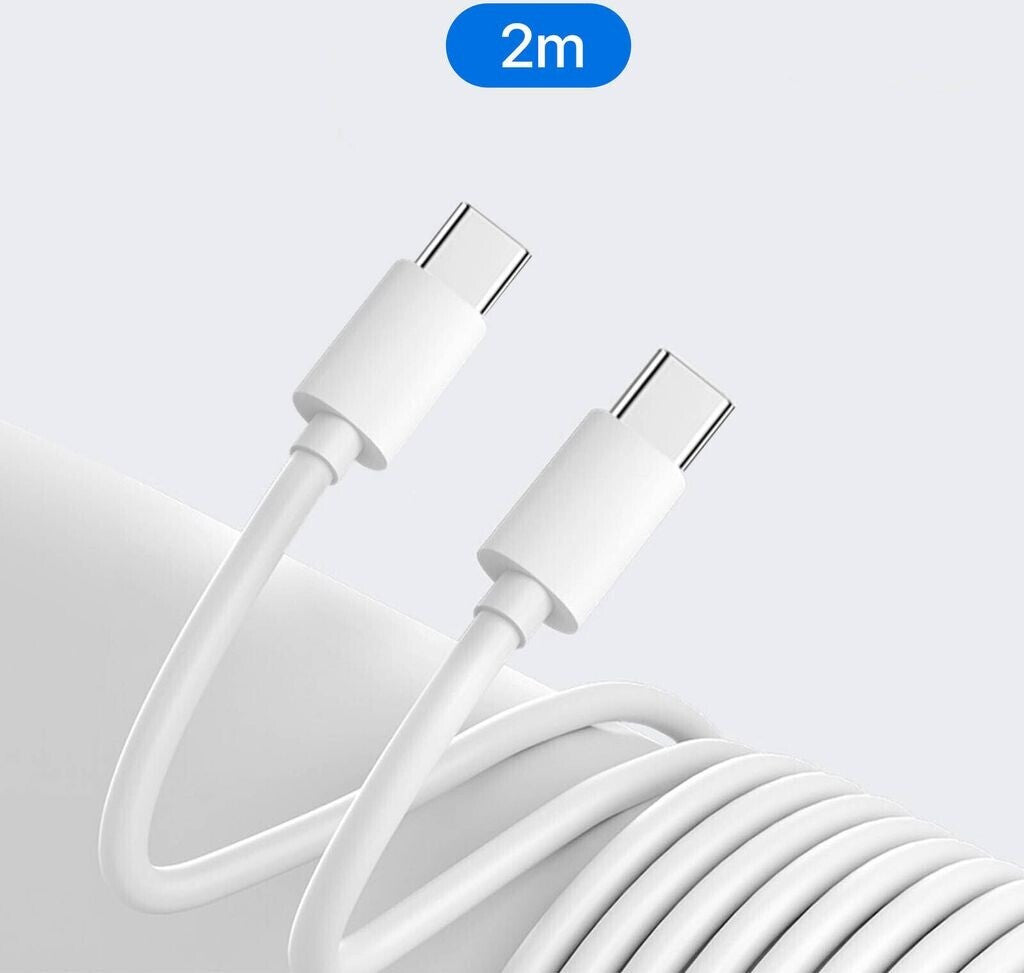 Chargeur Rapide 200W PD & QC + 2 Câbles Tressés USB-C 1 m et 2 m