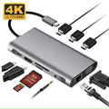 Power Bank USB-C 10-en-1 Multifonction – 4K HDMI, VGA, Gigabit Ethernet &amp; Recharge PD 100W
